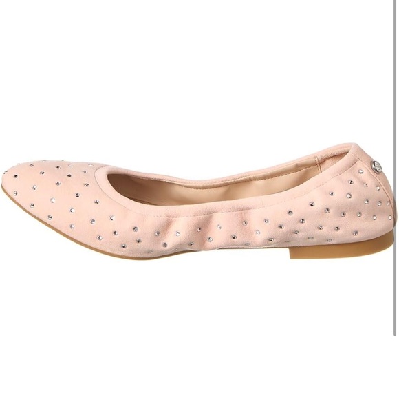 Stuart Weitzman Bling Ballet Suede Flats - Picture 2 of 4